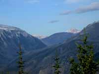 Looking Up the N Fork Blackfoot to Flint Mt and Evans Peak