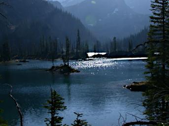 Cliff Lake and East Face of Mt. McDonald