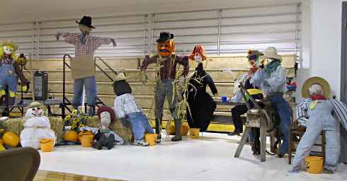 Gary in the Scarecrow Contest at the Ovando Harvest Dinner