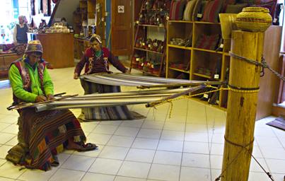 Machu Picchu Cusco Men Weaving