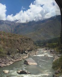 Machu Picchu From Train