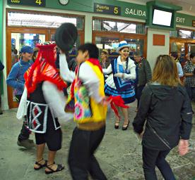 Machu Picchu Train Stn Dancers