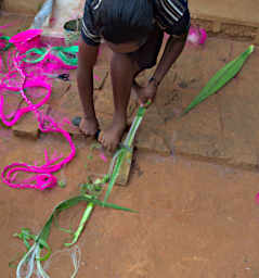 Ambalavao Woman Scraping Sisal