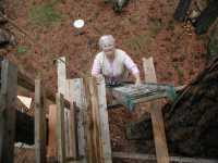 Betty working on Tree House