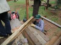 Bob working on Tree House