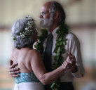 Bride and Groom dancing