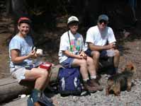 Lynde, Joanna, Vic at Morrell Falls