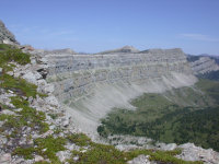 Chinese Wall looking north from Haystack Mtn