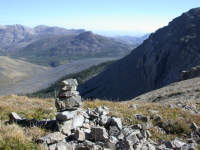 Cairn at top