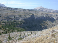 Top of Green Fork headwall