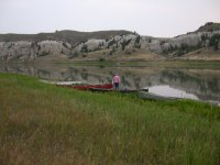 Camp near LaBarge Rock