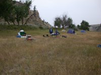 Camp near LaBarge Rock