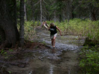 Wading the trail