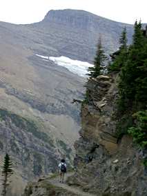 Dona on Swiftcurrent Trail