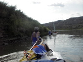 Pulling Canoes upstream