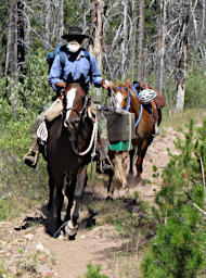 Sambo's first pack trip