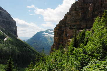 Looking Southwest towards Bowman Lake