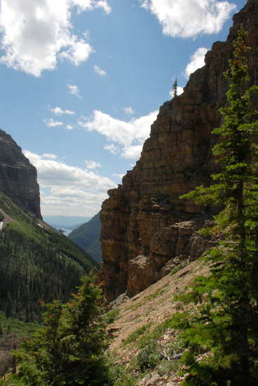 Looking Southwest towards Bowman Lake