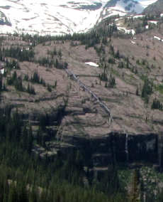 Creek with Waterfall from top of ridge