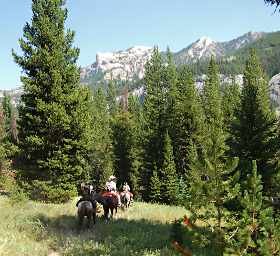 Ride and Hike Trip into the Bob with Steve, Andrea, Adin and Zia