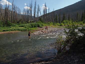 Young's Creek, Adin, Steve, Andrea, Zia