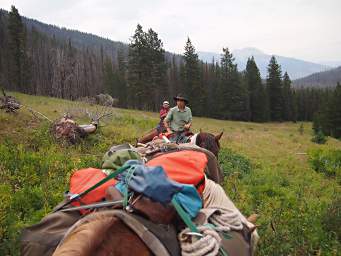 Adin and Dona on the trail