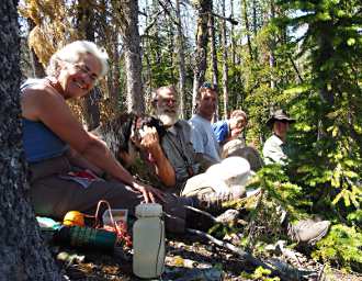 Dona, Gary, Steve, Zia and Adin at Lunch