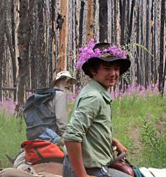 Adin and his Fireweed decorated hat