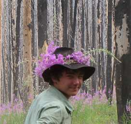 Adin and his Fireweed decorated hat