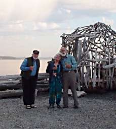 Bob, Dona and Gary on Port Townsend waterfront