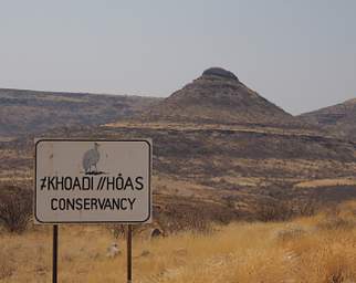 Damaraland Sign Clicks