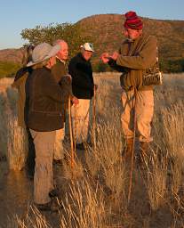 Jan showing us a Spiraling Grass Seed