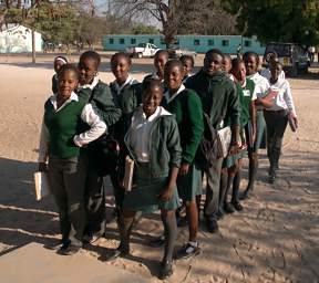 Ponhofi Learners Lined Up