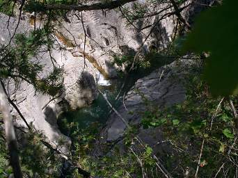 Waterfall below the Pack bridge