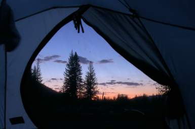 Sunset From Tent