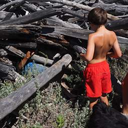 Swimming Hole Logjam Cave Gary Hayden Autumn