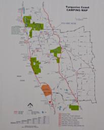 Lesueur NP Map Camping Turquoise Coast