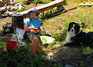 Jack and Sophie at Camp