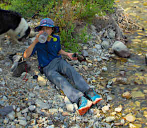 Jack Squeezing Water