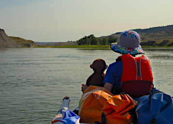 Jack and Curious George in Canoe