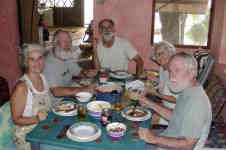 Carol Bob Gary Patti Ted at lunch