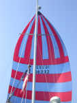 Malakii, Spinnaker from Stern Rail