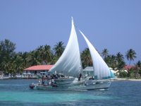 Local fishing boat at Southwater Cay