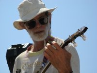 Gary playing his banjo