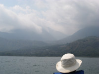 Atitlan by canoe