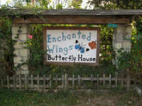 Butterfly farm sign