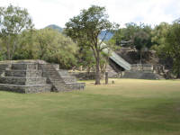 Copan ruins, stairs in background