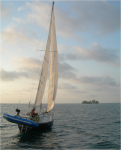 Malakii sailing towards Glover's Atoll