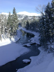 Looking Down on the Dogsled Bridge