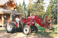 Dad with Dave on Tractor